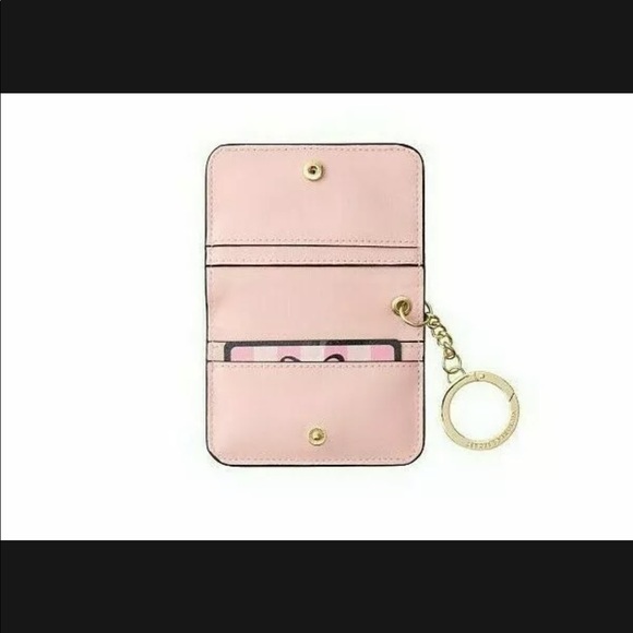 Victoria’s Secret Iconic Pink Stripe Credit Card Mini Wallet NWT - Picture 3 of 3
